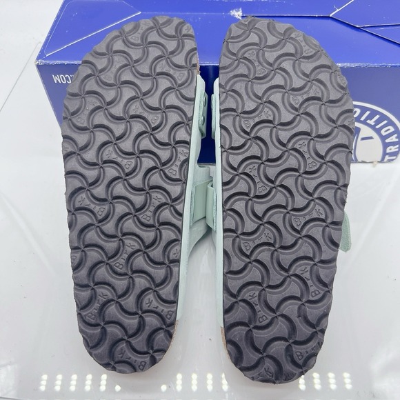 Birkenstock Uji Sandals Leather Suede Surf Green EU 37 Womens US 6- 6.5 - Picture 10 of 13